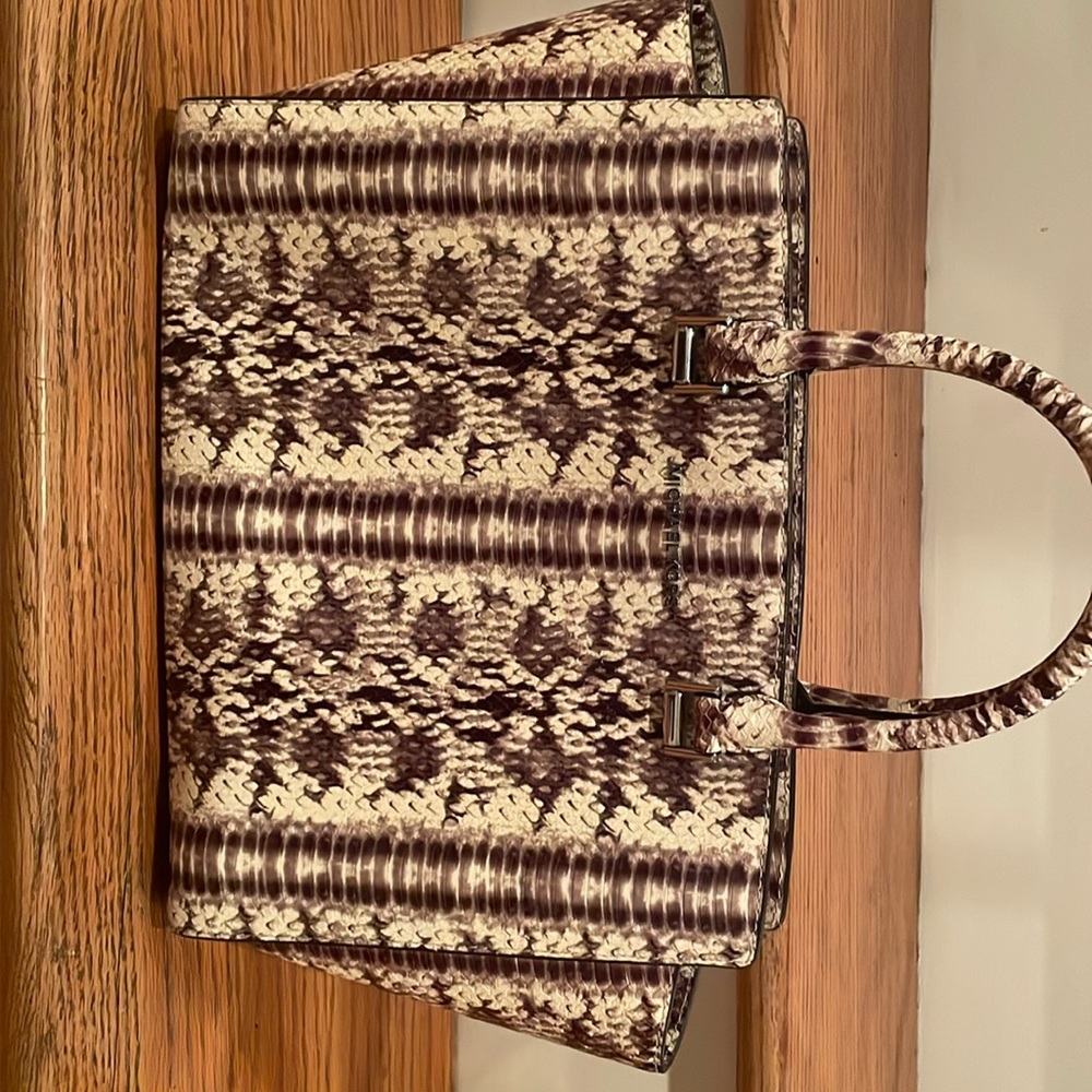 MK snake print bag